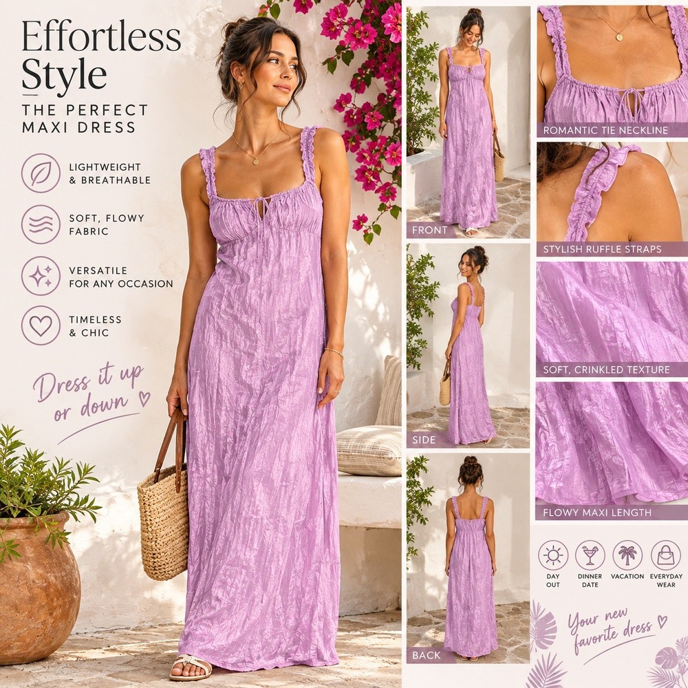 Madewell Orchid Purple Satin Tie Front Empire Waist Midi Dress Womens Size 8